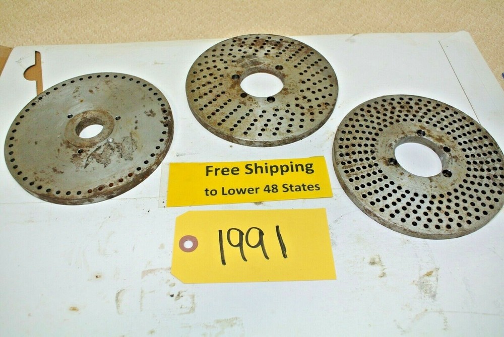 5 pcs. Indexer Plates Machine Shop Tool