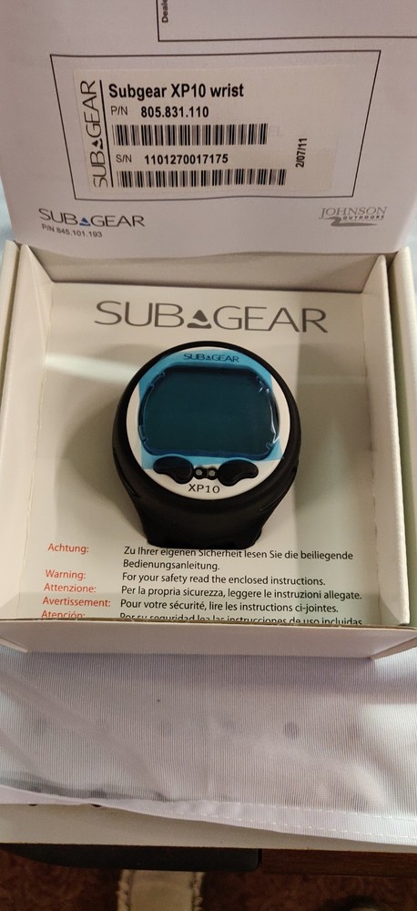 SUBGEAR by SCUBAPRO XP10 Wrist Dive Computer