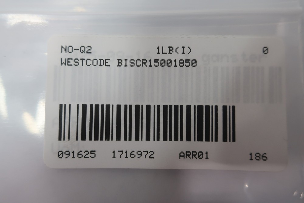Westcode BISCR15001850 Thyristor