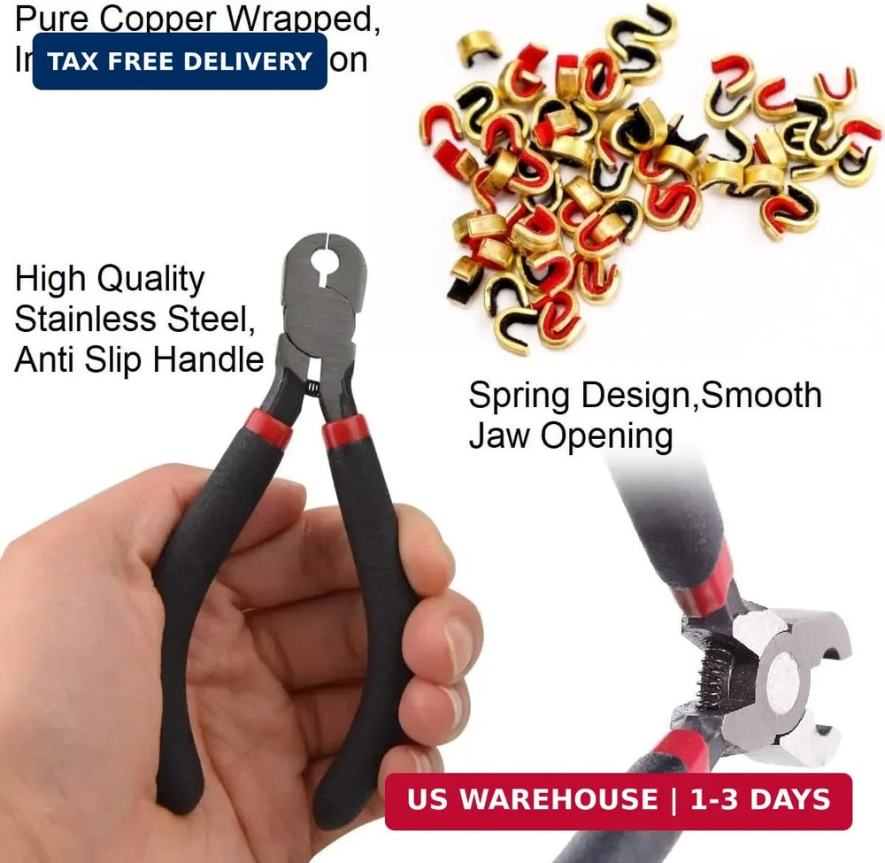Archery Bow String Nocking Points Set with T Square Ruler Nocking Buckle Pliers