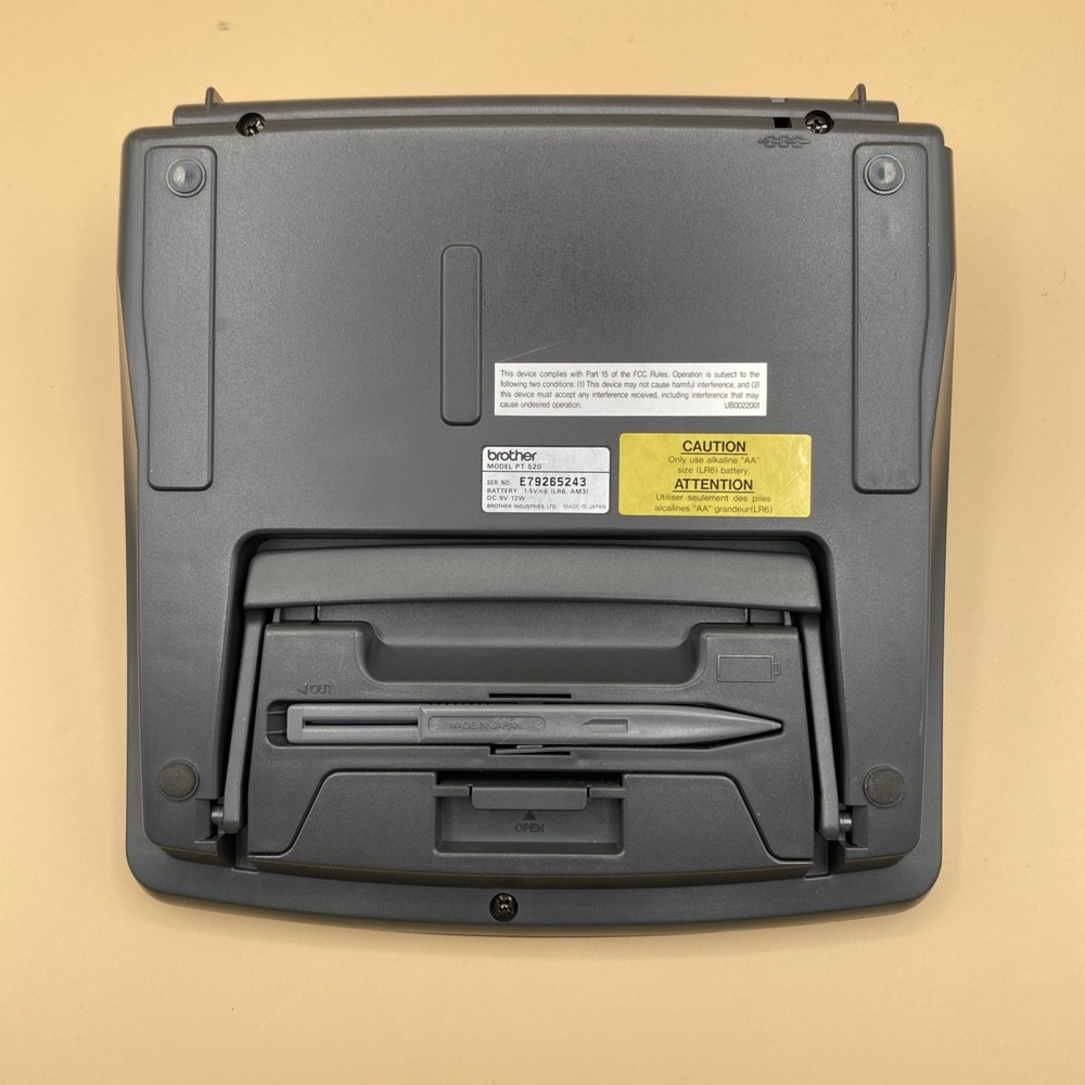 Brother P-Touch Extra PT-520 Electronic Thermal Label Maker Working