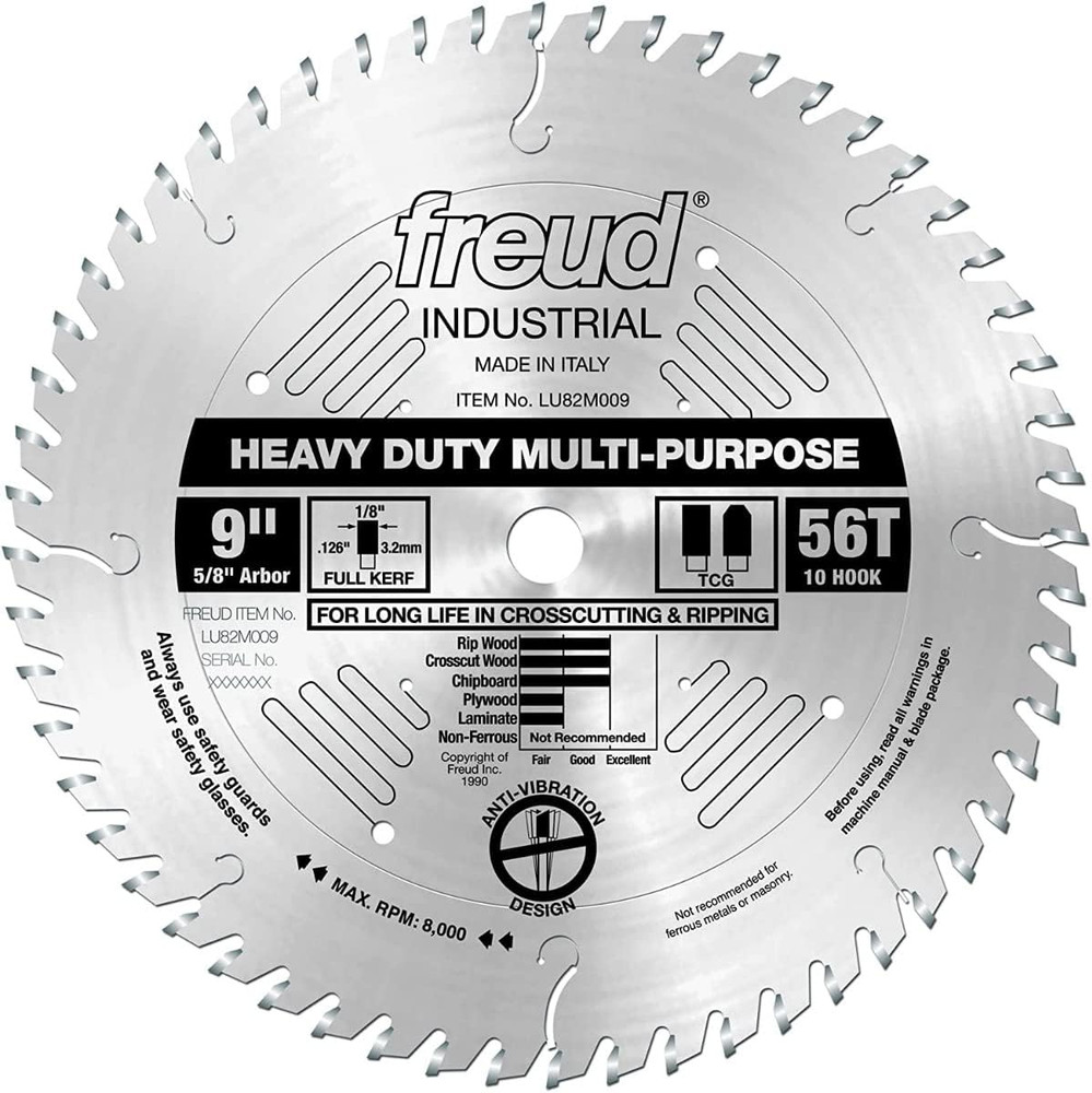 LU82M009: 9" X 56T Heavy Duty Multi-Purpose Blade
