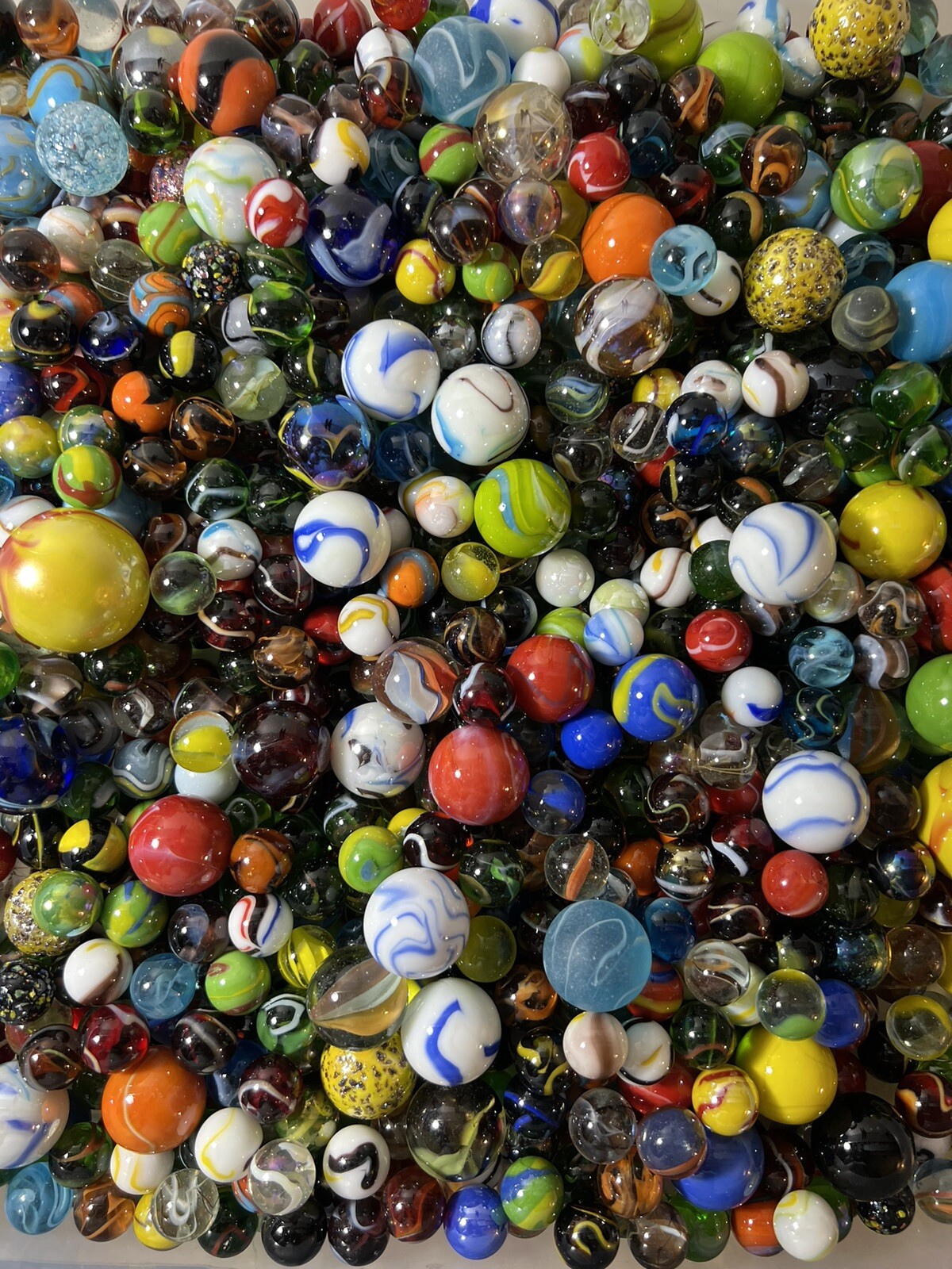 MARBLES SPECIAL COLLECTION -FANCY MIX MARBLES 2 POUNDS More Scooters