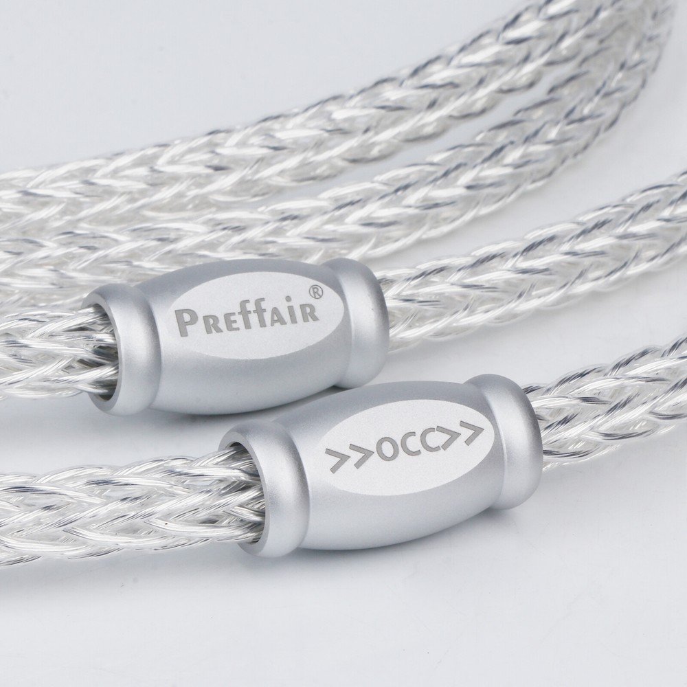 Pair OCC Silver Plated Interconnect Audio Cable HI-FI Balanced XLR Cable