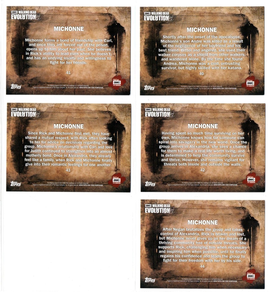 The Walking Dead Evolution / DANAI GURIRA as MICHONNE Base Card Collection