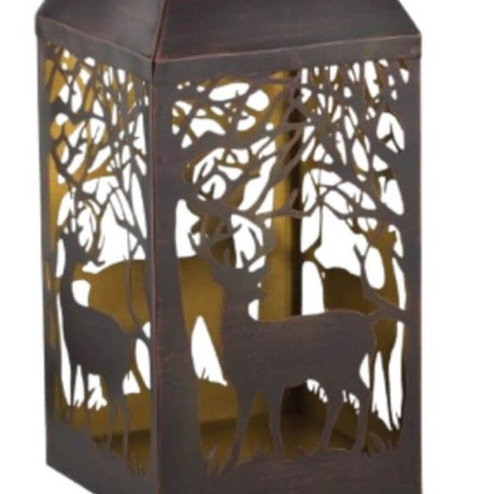 Regal Art Shadow Square Solar Lantern - Deer