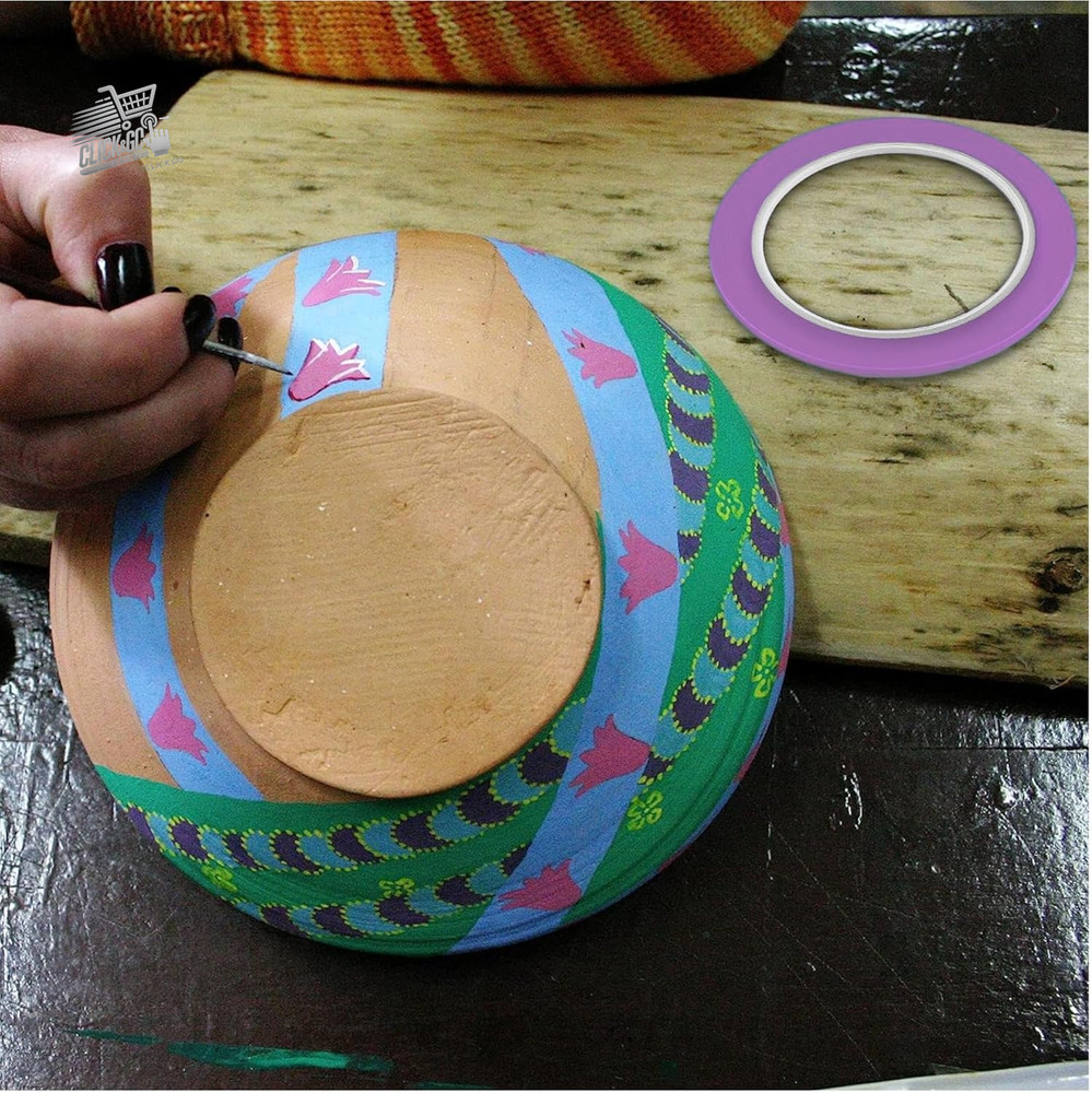 - Vinyl tape for precision masking, adaptable end line, conformable