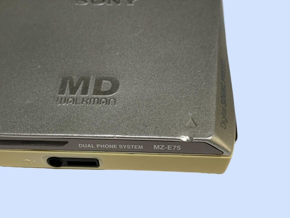 SONY MZ-E75 MD Walkman Portable Player Silver Japan Tested Working