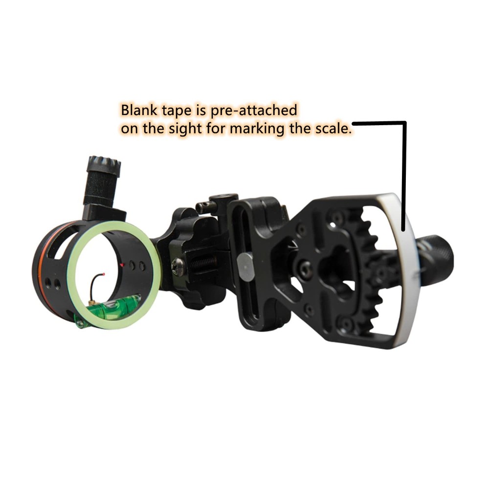 Archery Compound Bow Sight Single Pin One Pin Lightweight Durable Machined Al...