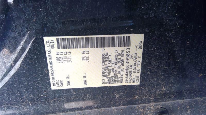 MAXIMA 2016 Fuse Box Cabin 6745