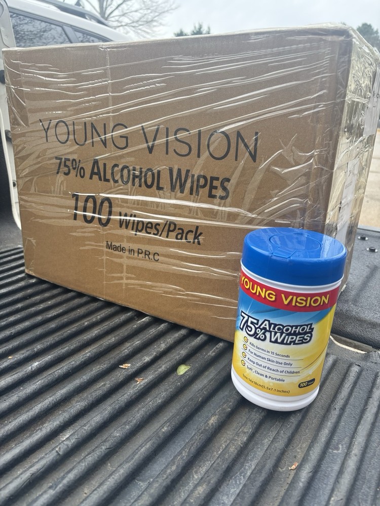 Young Vision 75% Alcohol Wipes