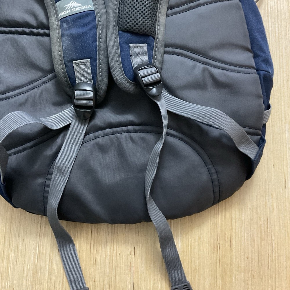 High Sierra Fatboy Daypack Backpack Blue Gray Adjustable