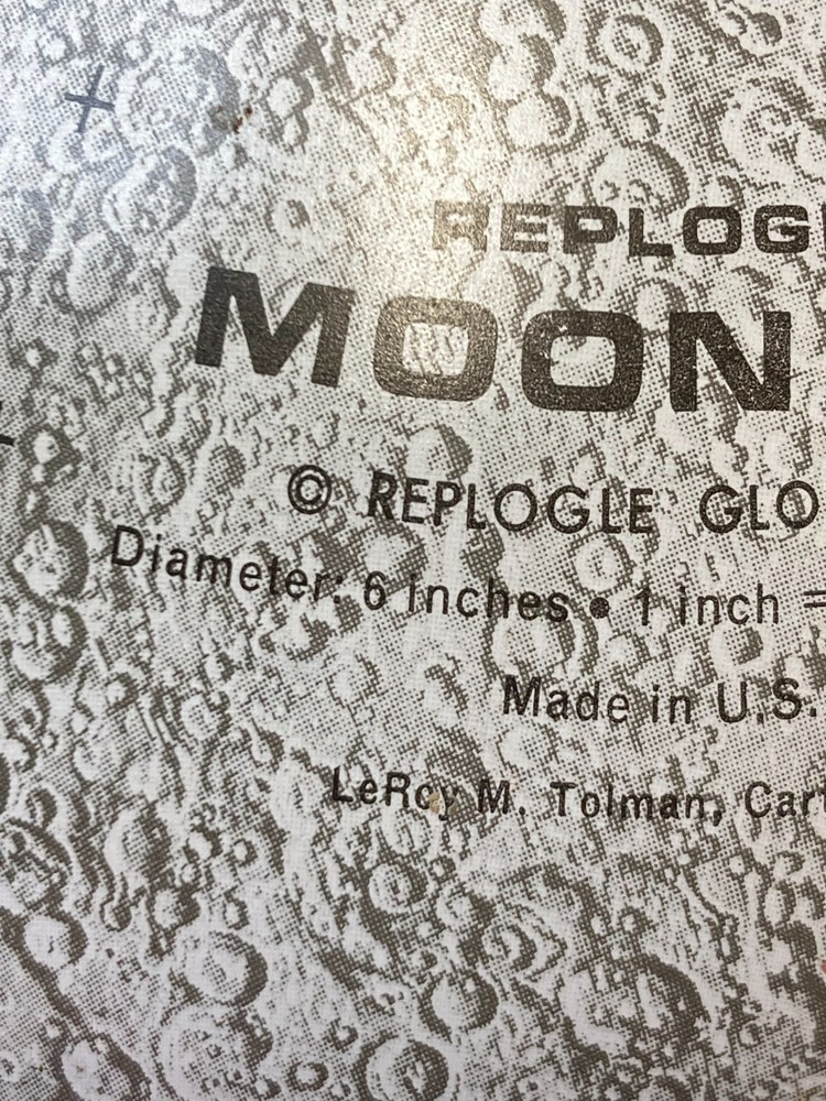 Vintage Replogle Moon Globe 6 inch