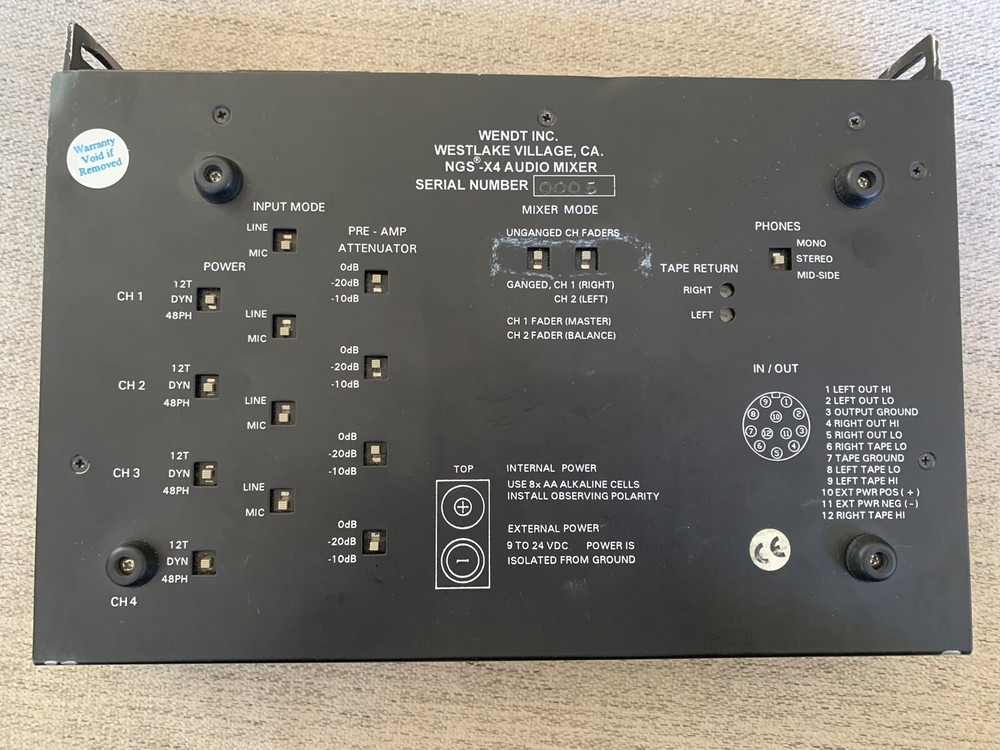 Wendt X4 Audio Mixer