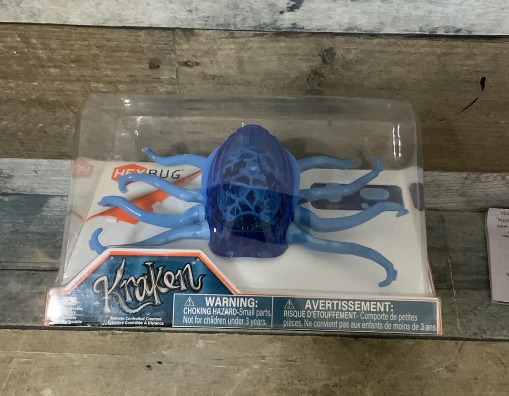 ⚡️Hexbug KRAKEN - 8 legged Blue Creepy Crawler Creature 🆕