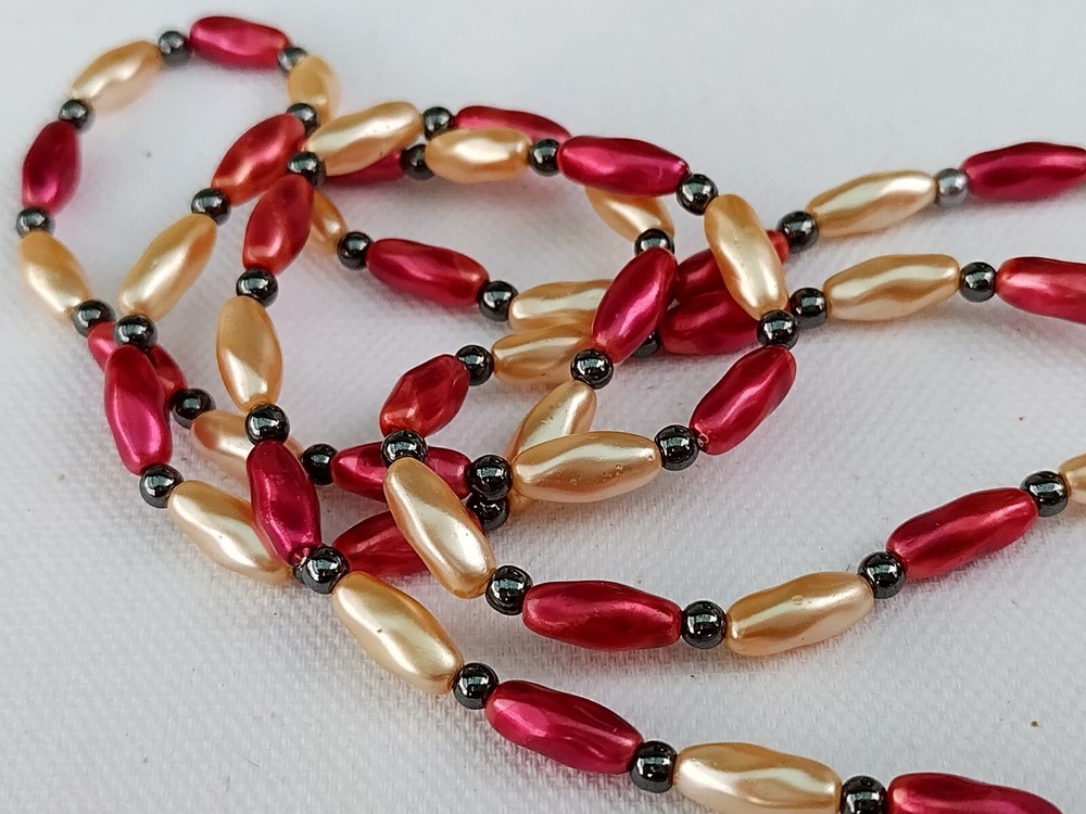 Vintage glass long necklace