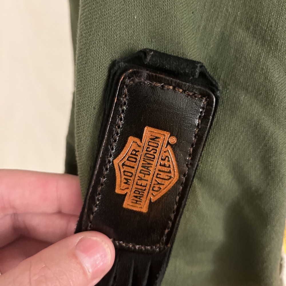 VTG HARLEY-DAVIDSON Double Eagle Patch Cloth Army Barracks Laundry Bag VHTF Read