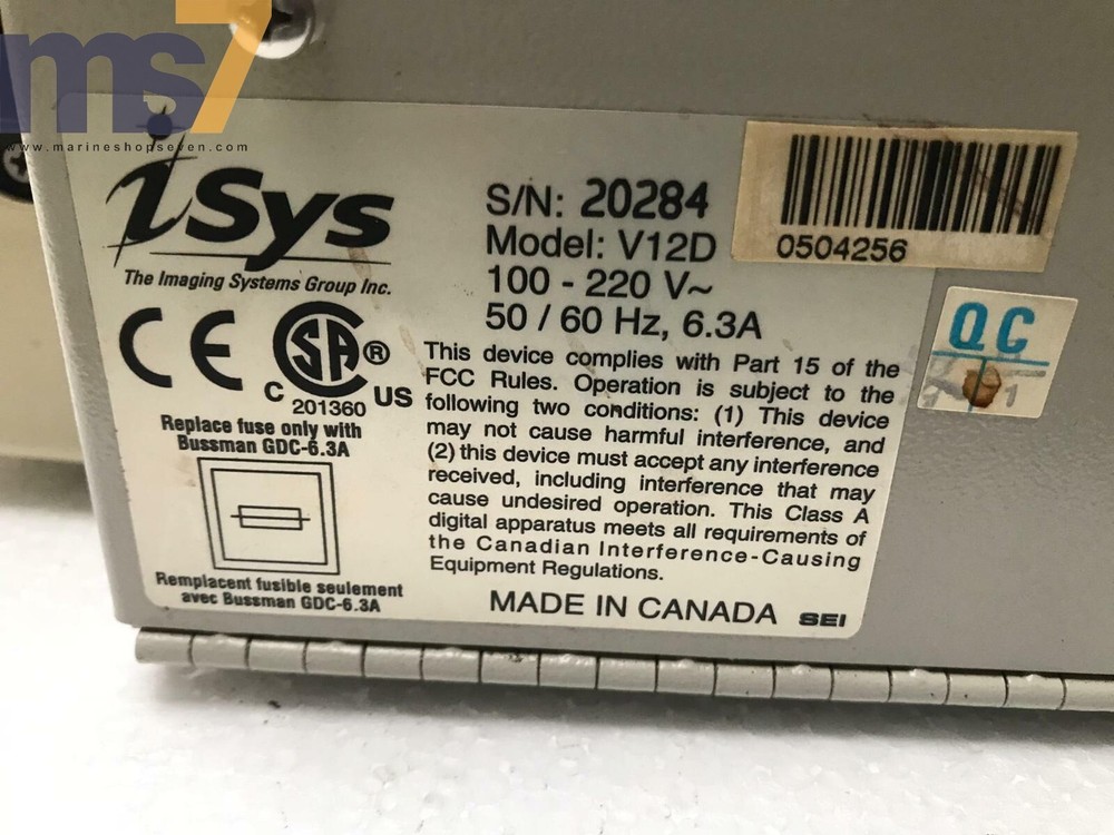 ISYS V12D THERMAL PLOTTER/ PRINTER 12" PLOTTER CARRIAGE WIDTH 100-220V