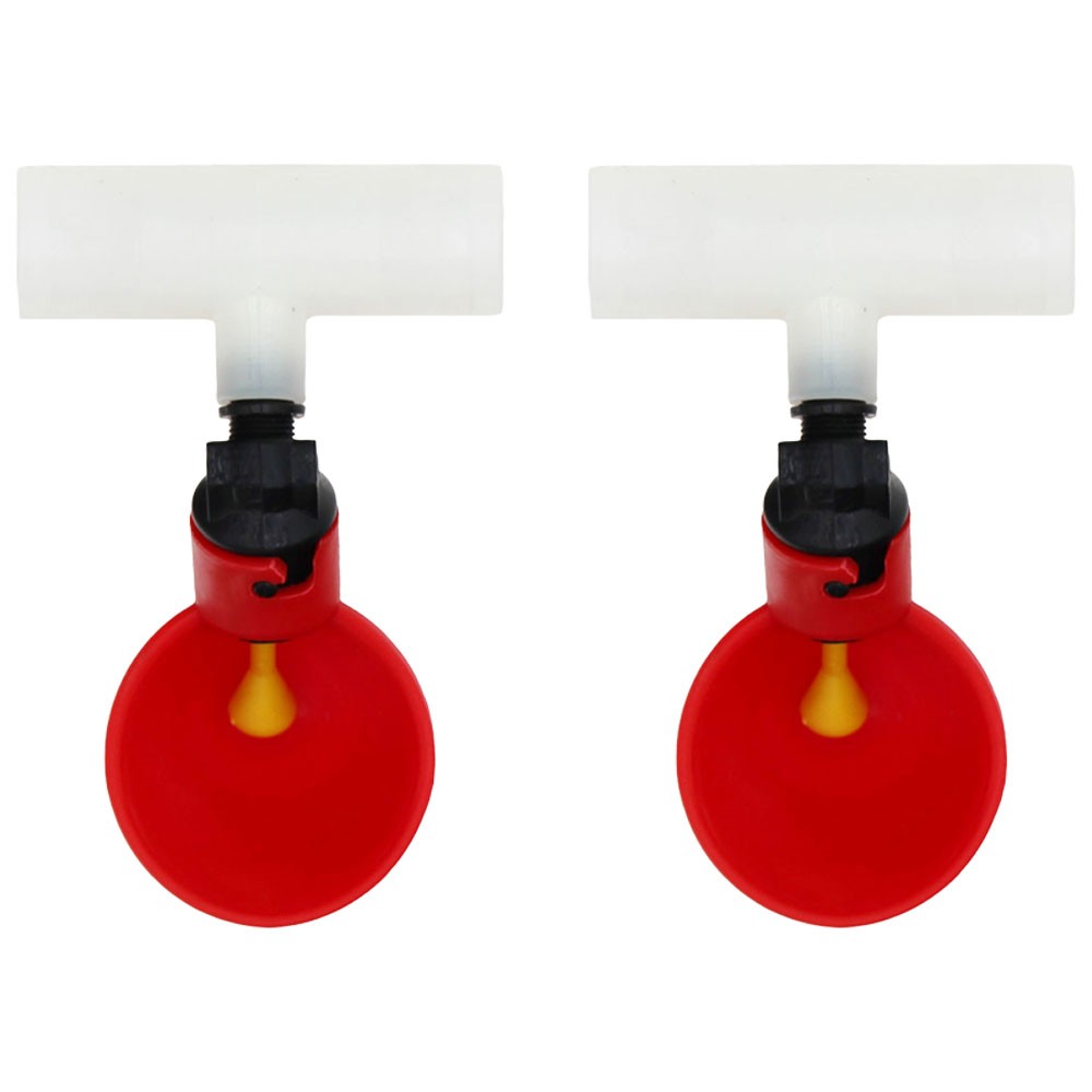 Two (2) Automatic Waterer Drinker Cups and Clear Plastic Chicken Water Poultry