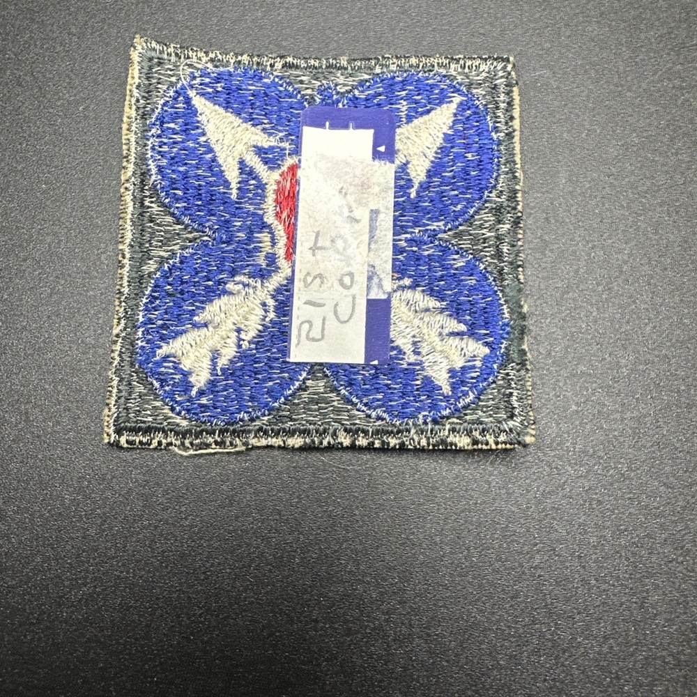 World War II US Army XXI Corps Cut Edge Snow Back Patch