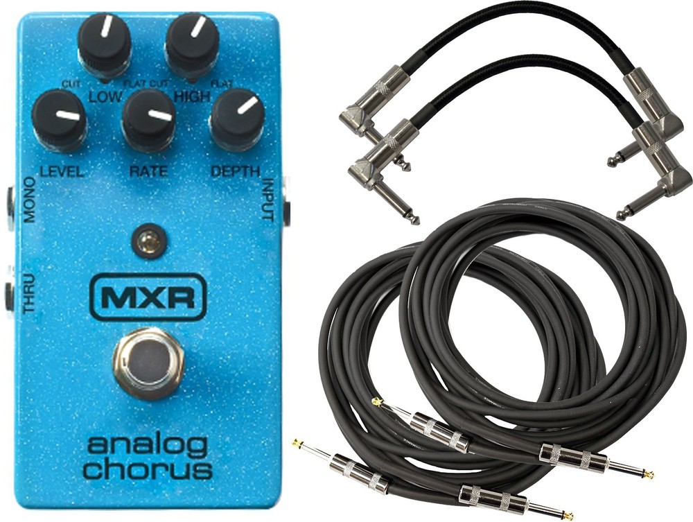 MXR M234 Analog Chorus Pedal w/ 4 Cables