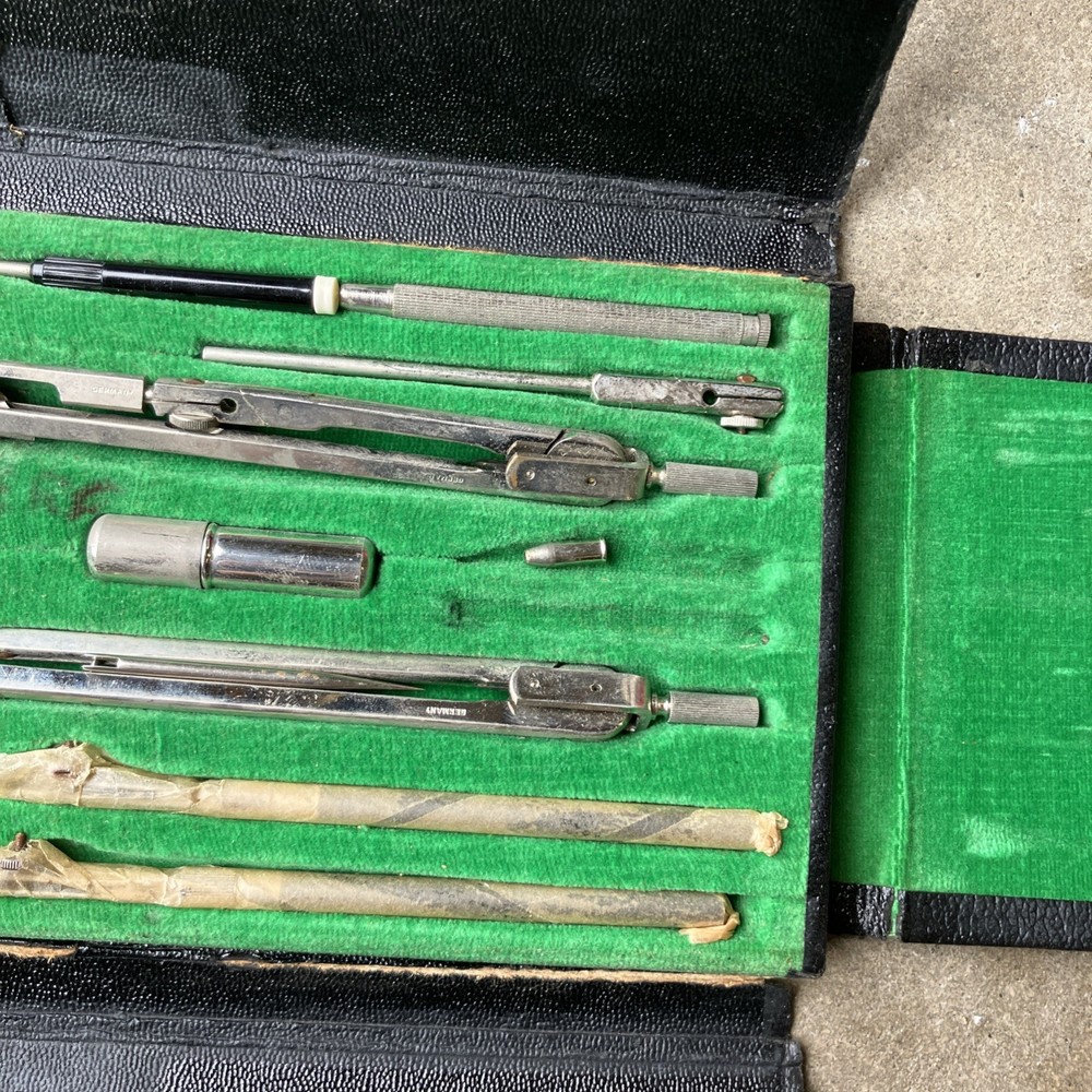 VTG Drafting Tools Made in Germany #1816 Antique Drafting Tool Set B2