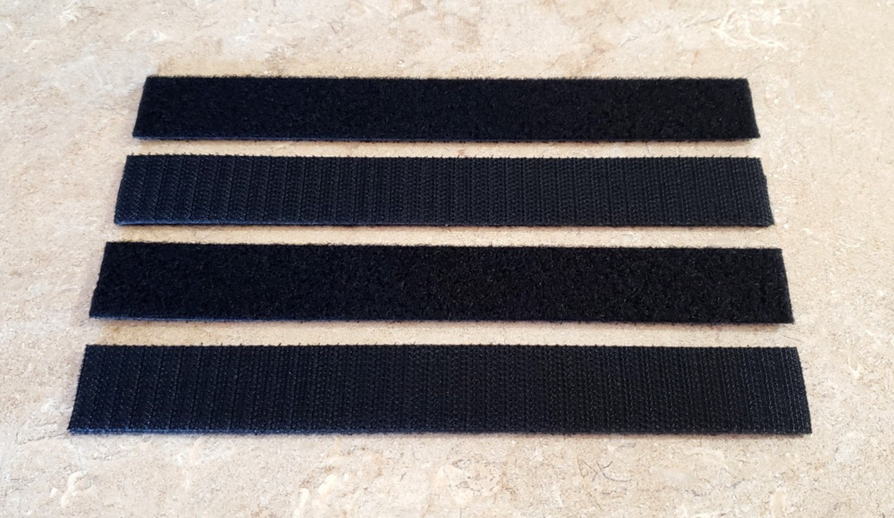 Four 8 x 1 inch Hook and Loop Extension Straps