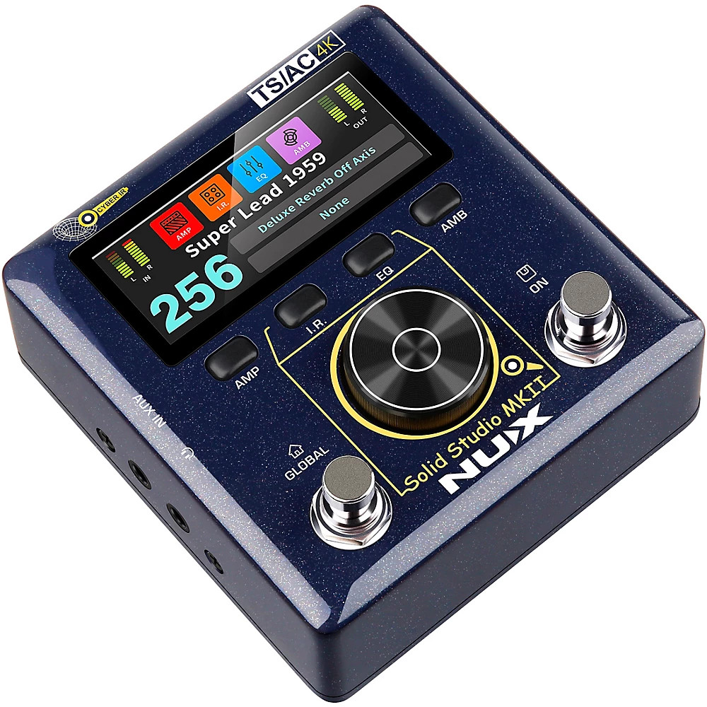 NUX Solid Studio MKII Preamp, Power Amp Simulator and IR Loader Pedal - Blue