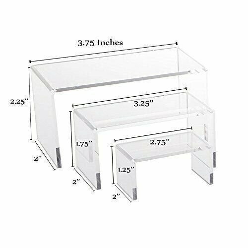 3 Piece small Acrylic Riser Set
