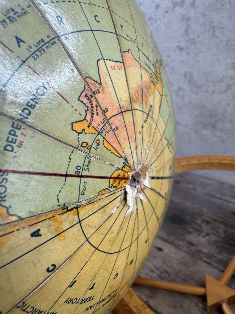 Vintage Weber Costello Globe With Base