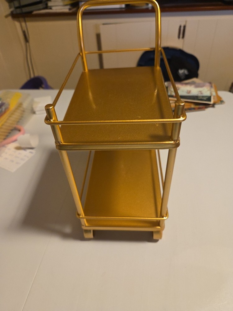 Small Goldtone Bar Cart