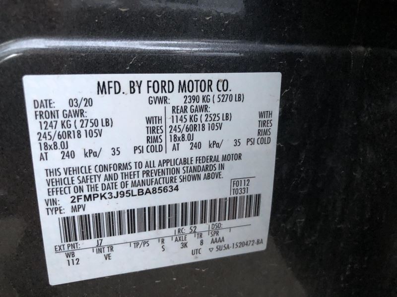 Camera/Projector Radar Unit Rear Fits 19-20 EDGE 885622