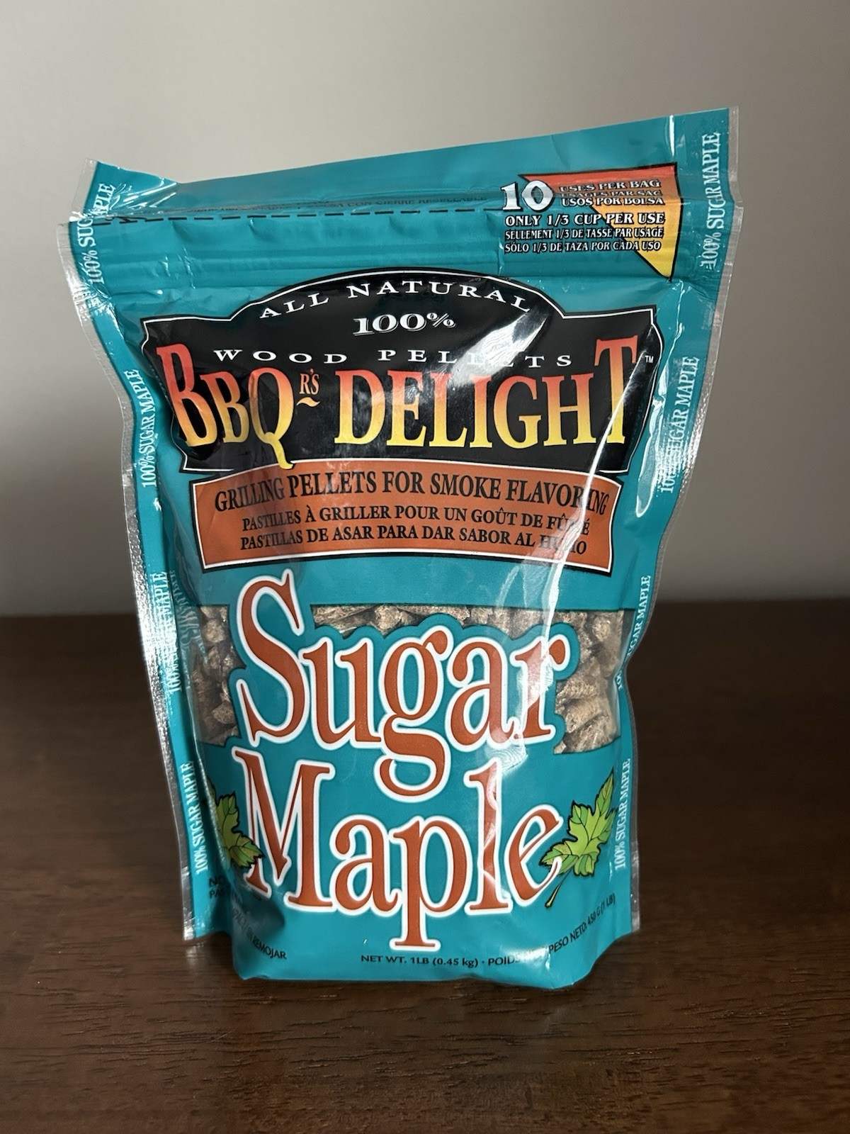 BBQr's Delight Sugar Maple 100% Wood Grilling Smoking Pellets (4ea - 1 lb Bags)