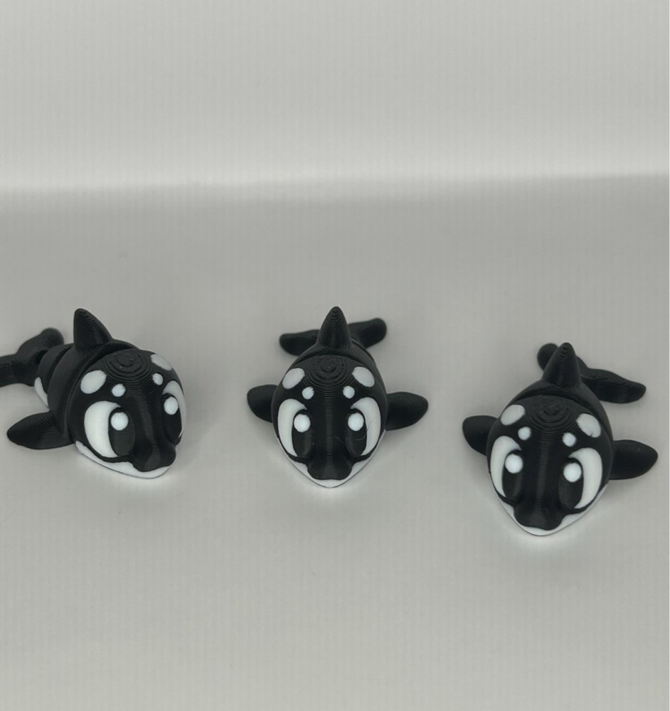 3D Printed Jiggle Pet Orca Whale