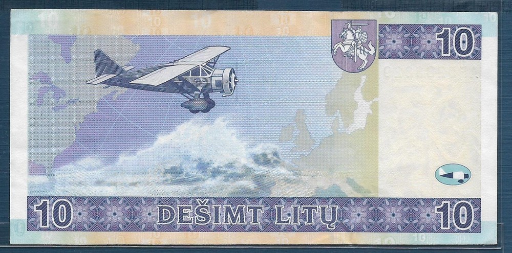 Lithuania 10 Litu, 2001, P 65, XF+