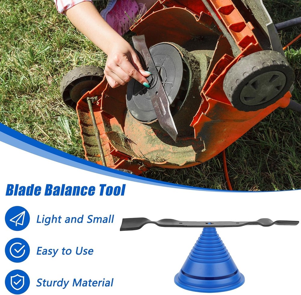 4+1PCS Lawn Mower Blade Sharpener, Universal Lawnmower Blade Sharpener Mower Sha