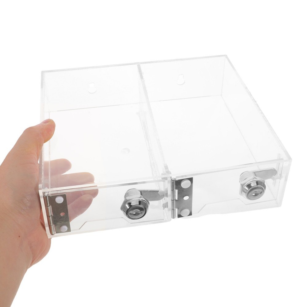 Transparent Storage Drawer Cabinet Clear Lockable Box Containers