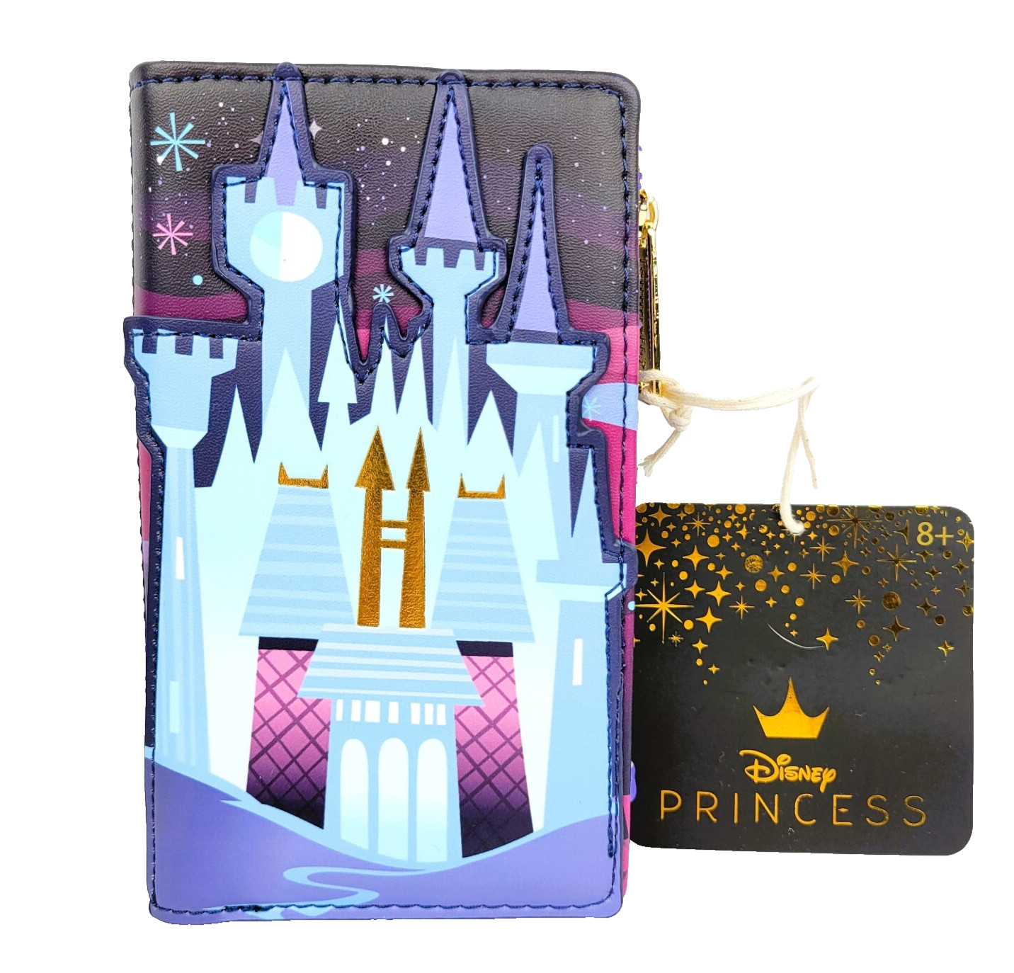 Loungefly Disney Princess Cinderella Castle and Carriage Flap Wallet