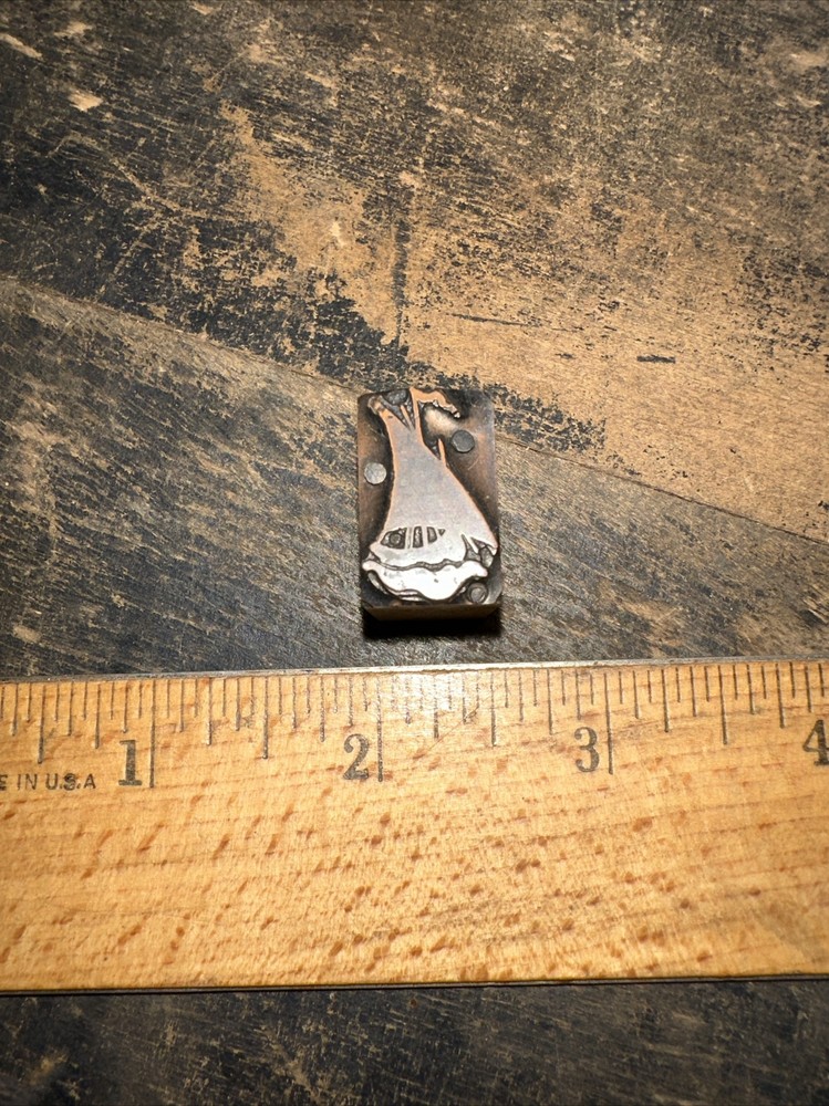 Printing Block “ Small Ship “ Copper Face