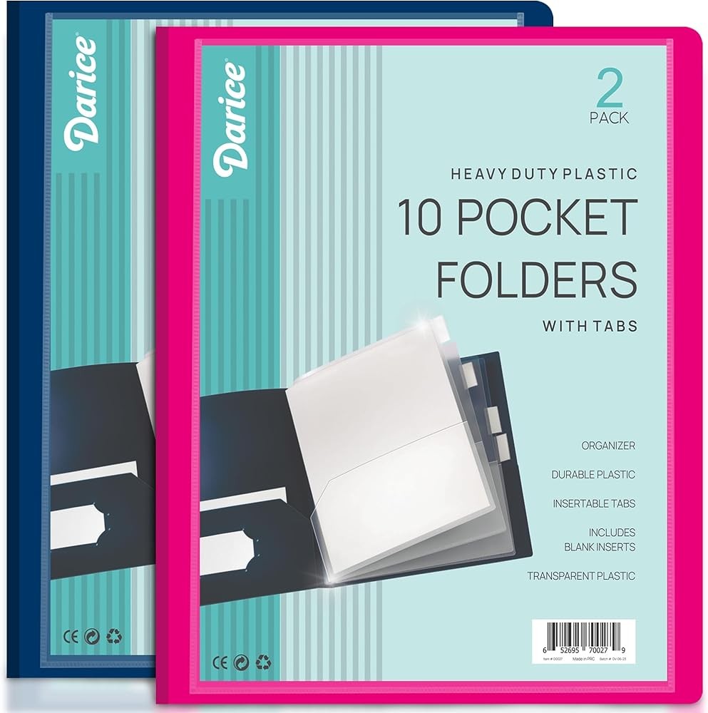 10 Poet Folder - Double-Sided Multi Poet Folder - Letter Size