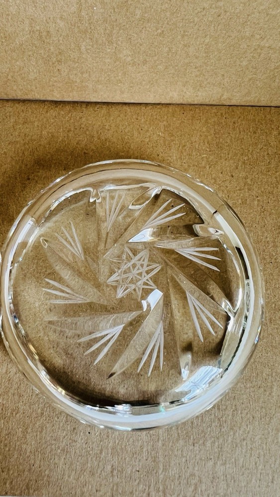 Lead Crystal Candy Trinket Dish