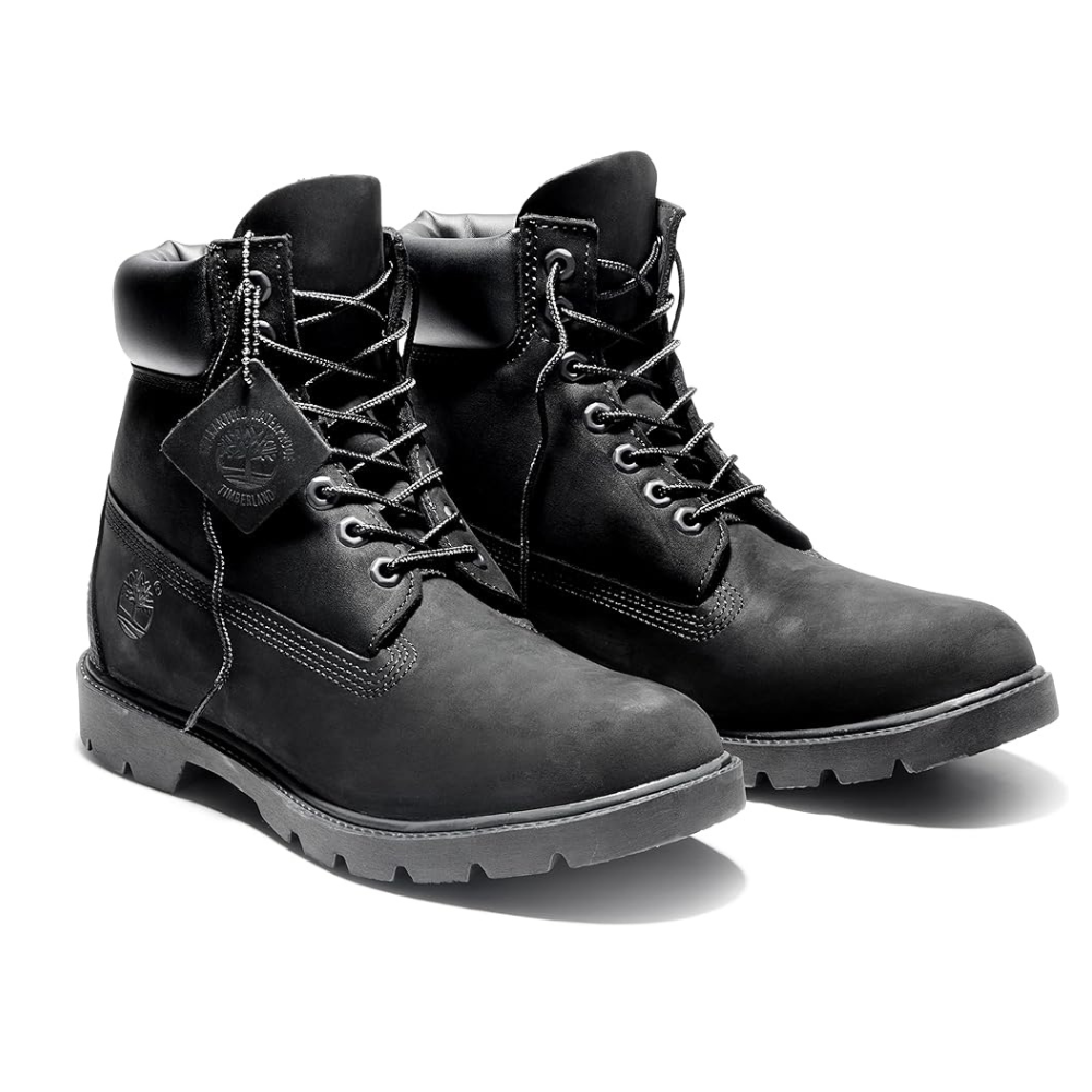 Timberland Classic 6" Premium Waterproof Boot, Black Nubuck, Size Options