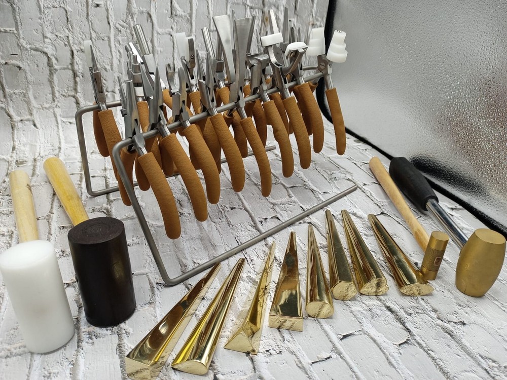 Wire wrapping Tools Set - Pliers - Mandrels- Hammers/Mallets