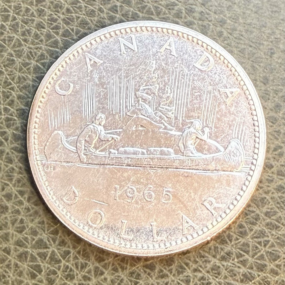 1965 Canada Silver Dollar 80% Silver Queen Elizabeth II