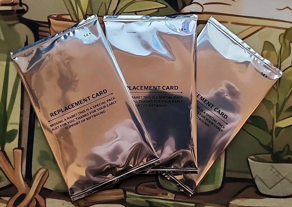Riftbound Replacement Rare Card Special Pack x3