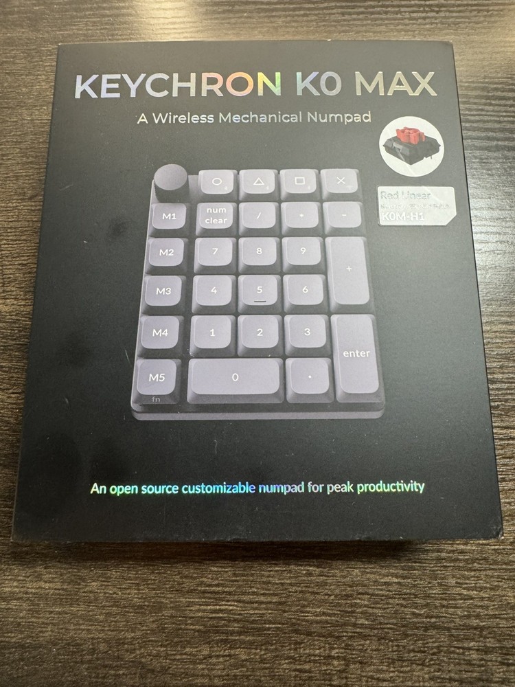 Keychron K0 Max Wireless Mechanical Keypad (K0M-H4) Open Box New