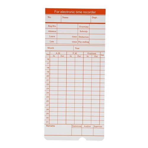 Time Clock Punch Card Employee Attendance Machine LCD Display Check- in Machine