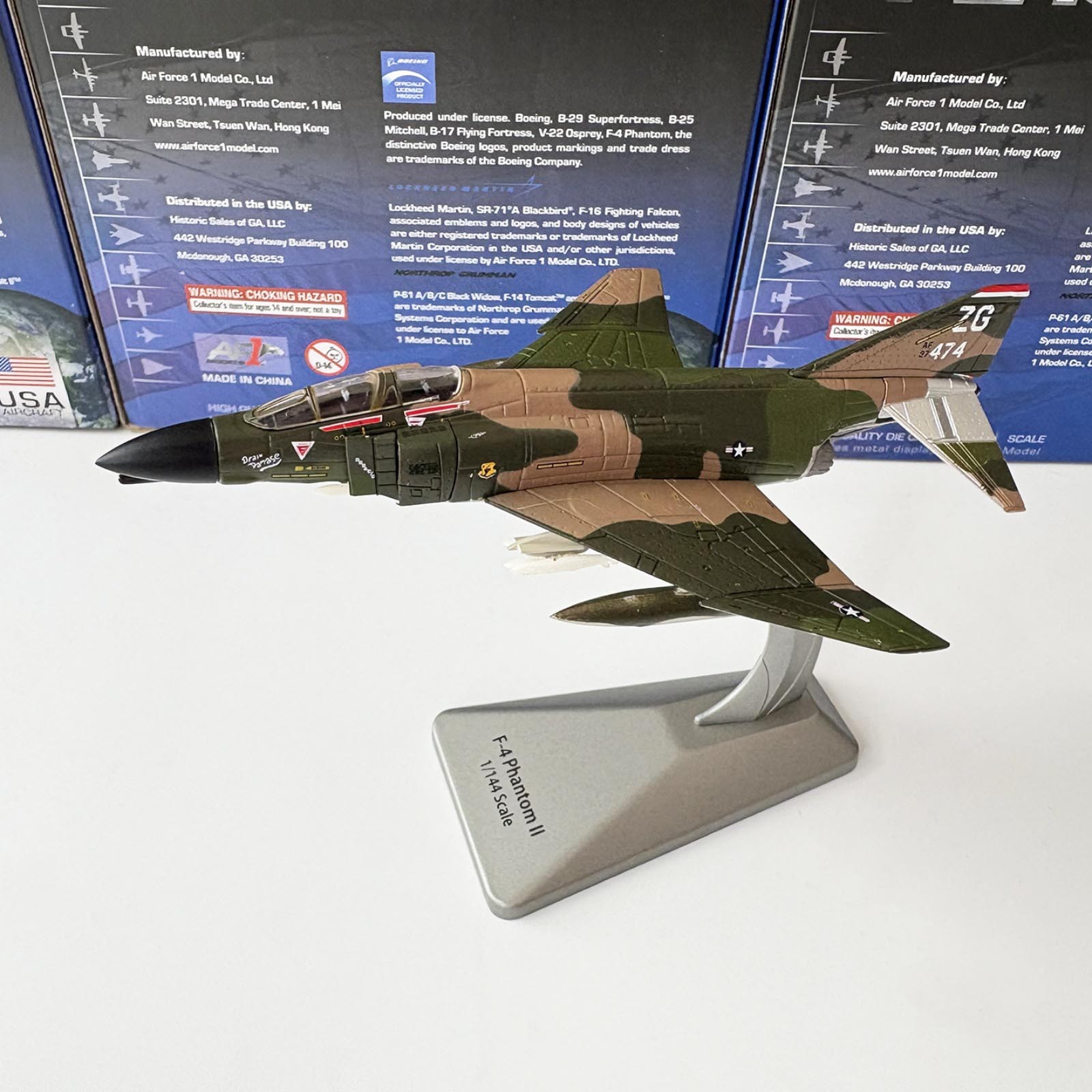 Brand New 14cm Diecast Alloy 1/144 USAF F-4 Phantom II Fighter Model Toy Gift