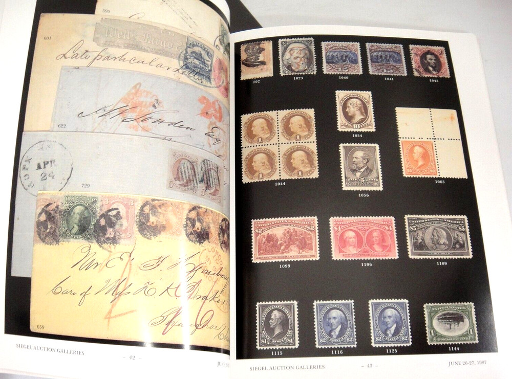 Siegel Auction Catalog 1997 w Prices Realized Civil War Covers Langdon Correspon