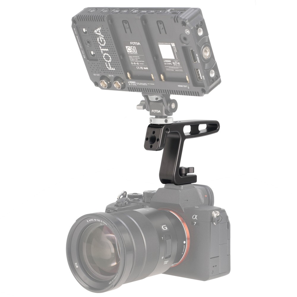 Mini Top Handle Grip with Cold Shoe for DSLR Mirrorless Camera Cage Vlogging Rig